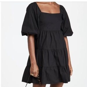 AE Tiered Puff Sleeve Babydoll Dress